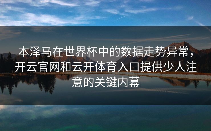 本泽马在世界杯中的数据走势异常，开云官网和云开体育入口提供少人注意的关键内幕