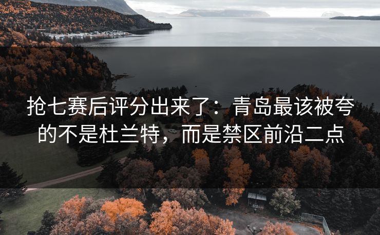 抢七赛后评分出来了：青岛最该被夸的不是杜兰特，而是禁区前沿二点
